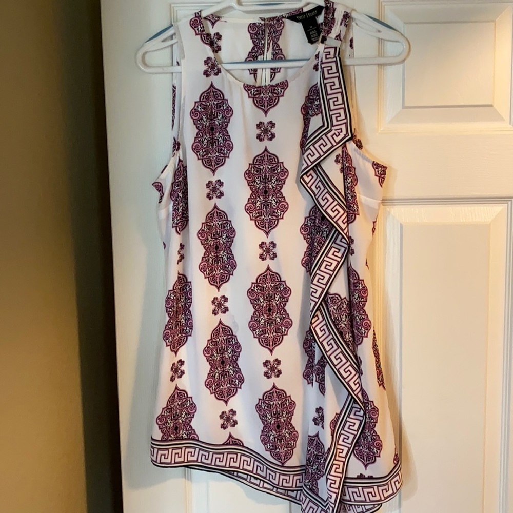 White House Black Market asymmetrical blouse